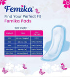 Femika Sanitary Pads Heavy Flow Protection Pads | XXL 320 MM Maxi ( 6 Pads )